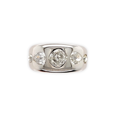 Platinum Ring with Multi-Shaped Diamonds Approx 2.0ct.   j7640